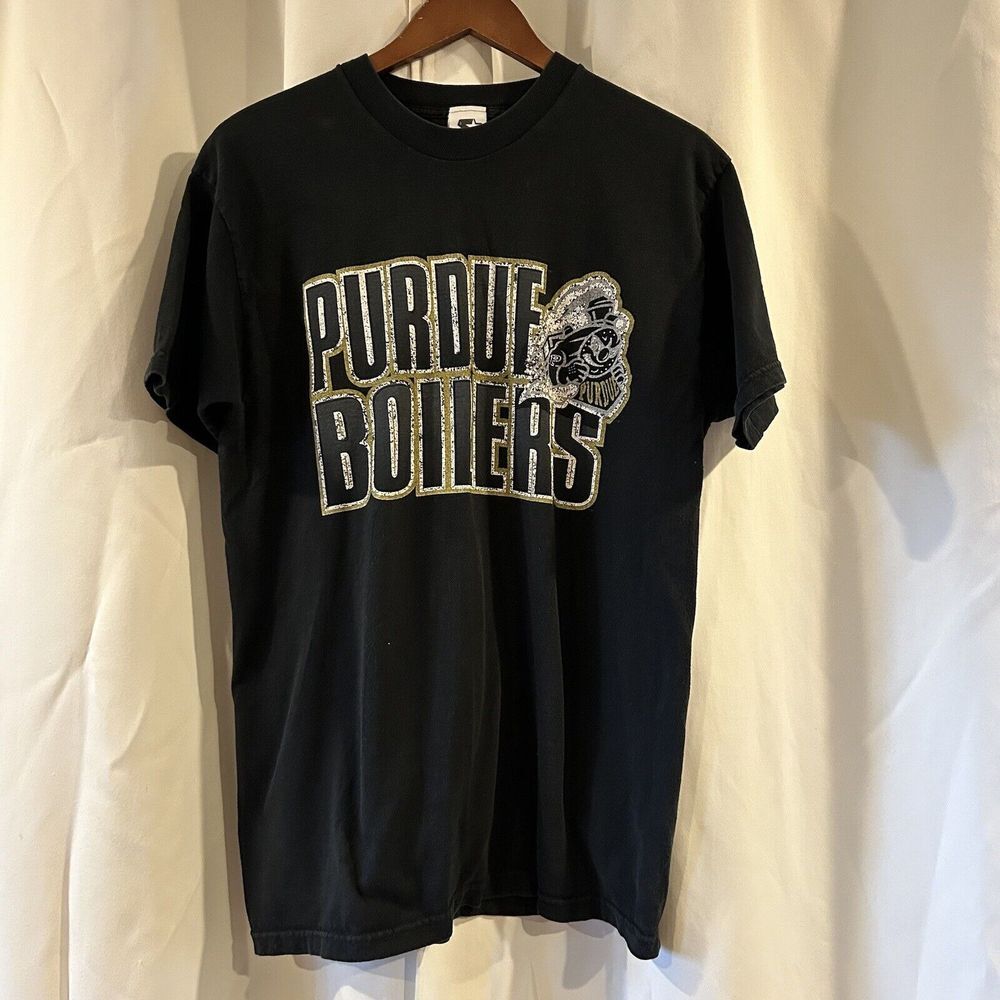 Vintage Purdue Basketball  T-Shirt Big Ten Large Team‎ Starter